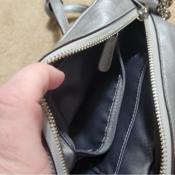 Coach Campbell Turnlock Shoulder Camera Crossbody (Silver) - Picture 5 of 7